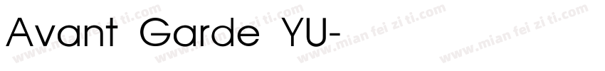 Avant Garde YU字体转换